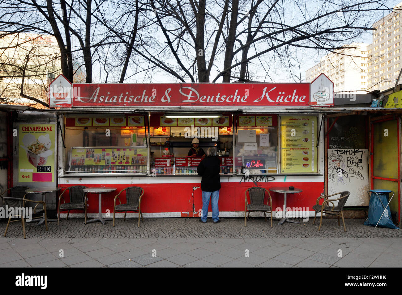 15.02.2015, Berlin, Berlin, Germany Imbissbude Asian and German Stock Photo 87843764 Alamy