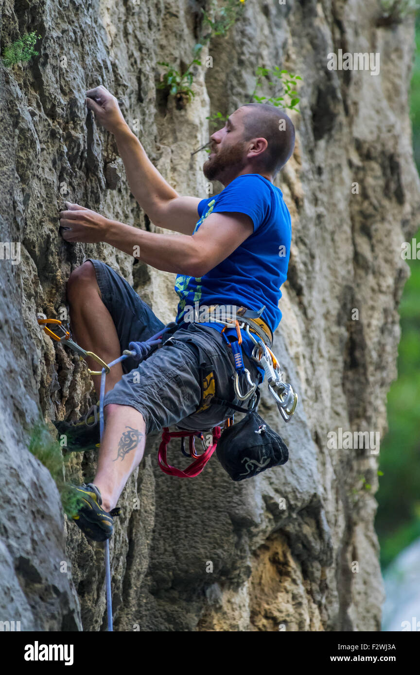 National park Paklenica, most famous place in Croatia for rock climbing