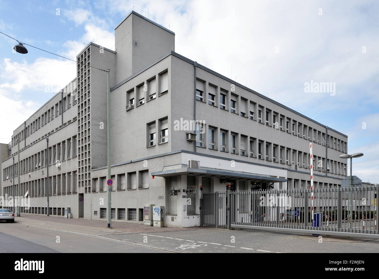 22.03.2015, Frankfurt am Main, Hesse, Germany - Buildings of HKW West Mainova AG. 00P150322D096CAROEX.JPG - NOT for SALE in G E Stock Photo