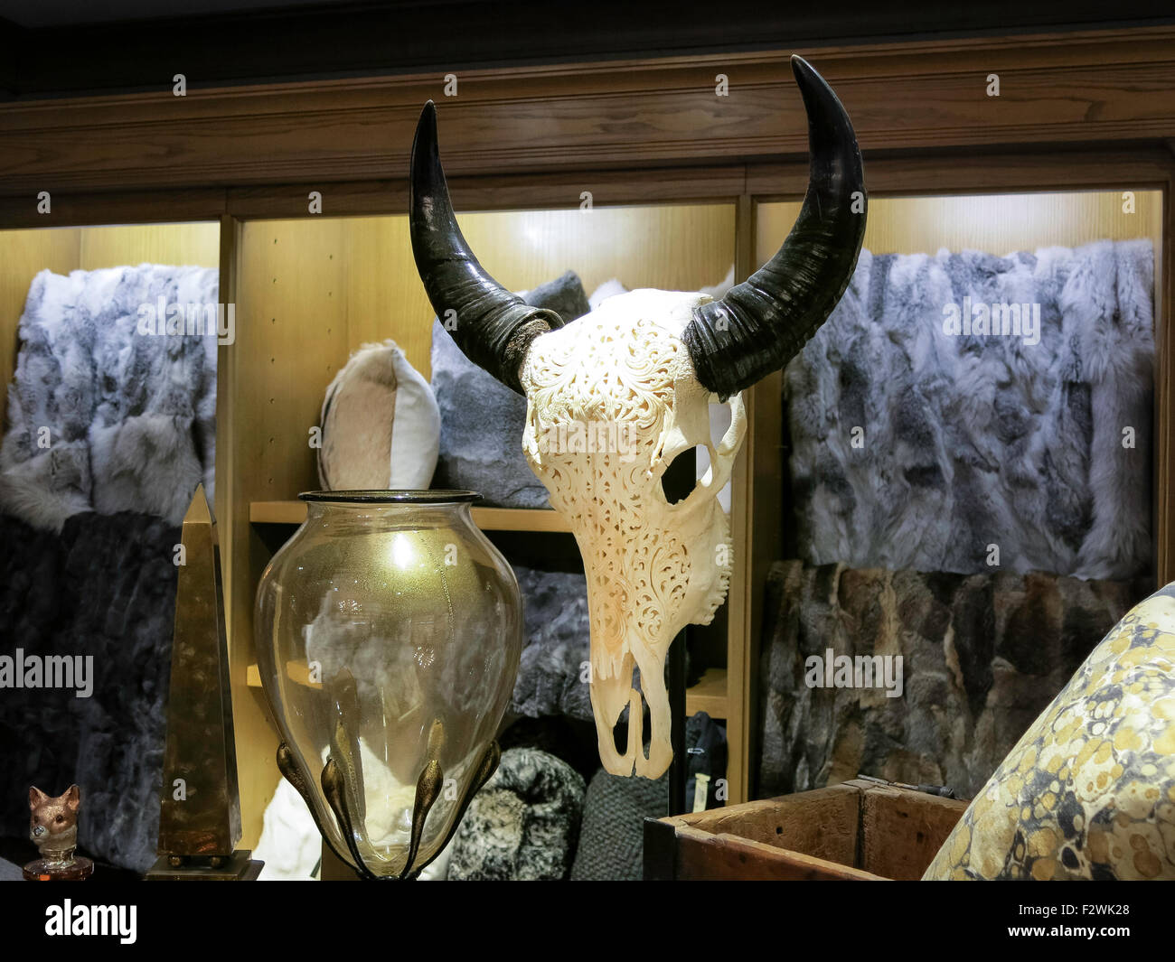 Bergdorf Goodman Luxury Department Store Display, NYC Stock Photo
