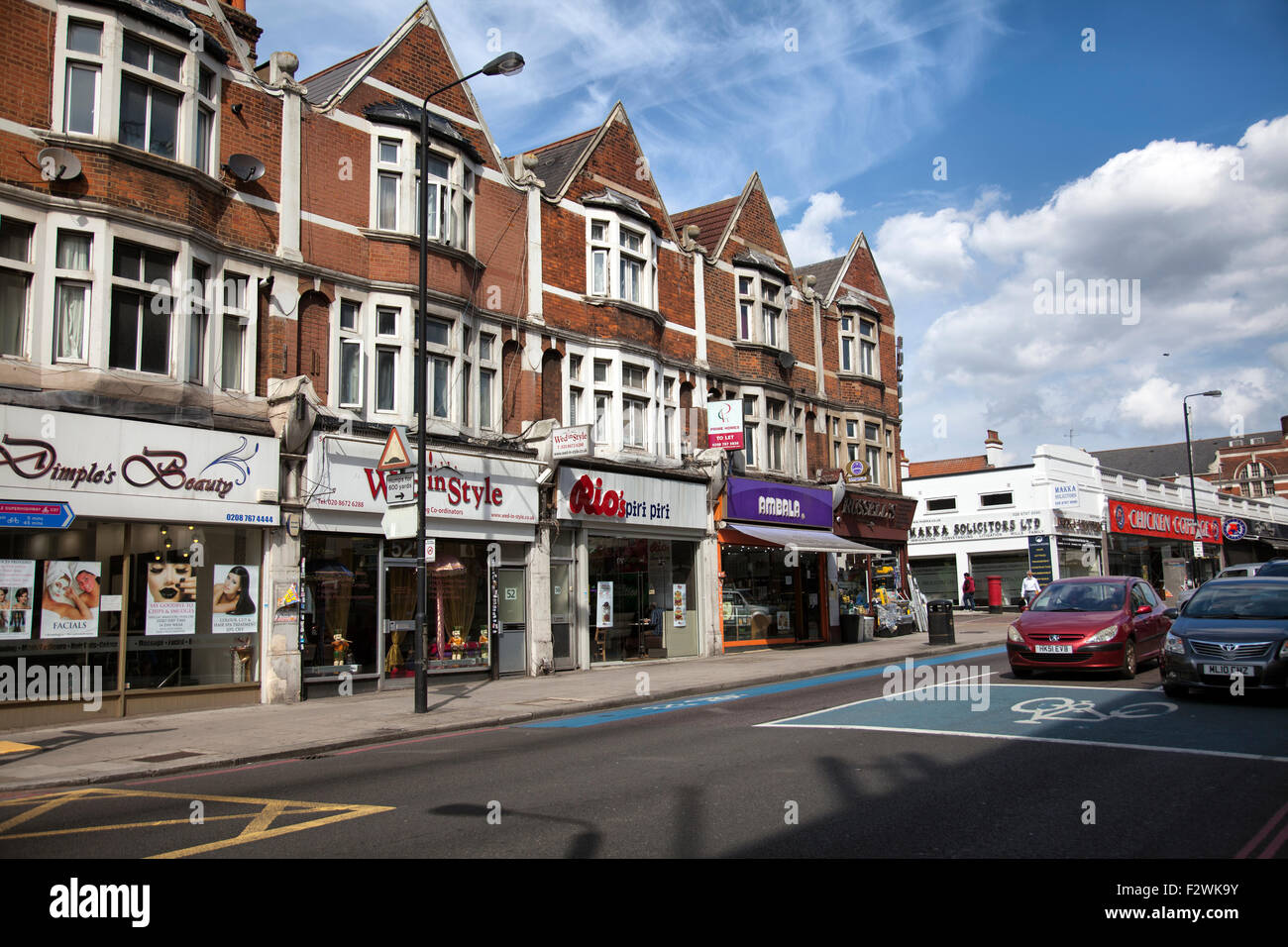Upper Tooting Rd in Tooting SW17 - London UK Stock Photo, Royalty Free ...