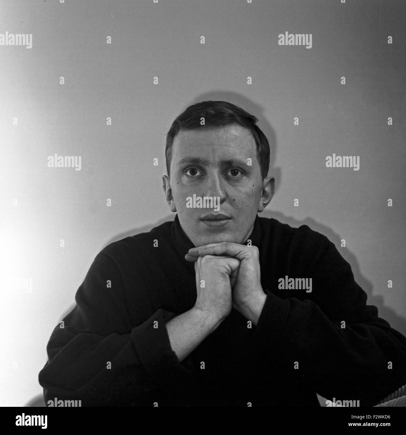 Deutscher Schauspieler und Regisseur Vadim Glowna, Deutschland 1960er Jahre. German actor and director Vadim Glowna, Germany 1960s. Stock Photo