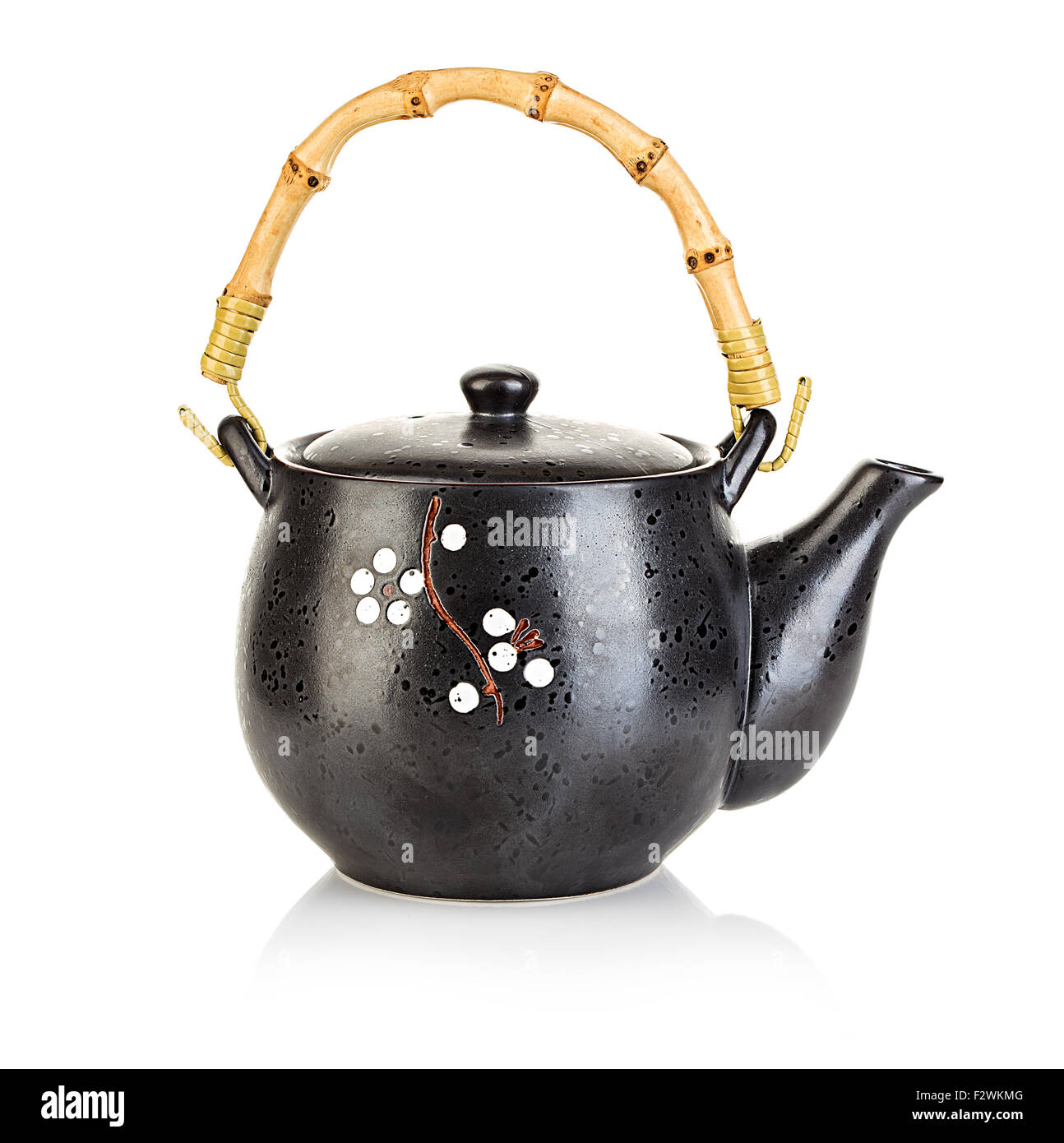 Japanese teapot isolated on white background Stock Photo Alamy