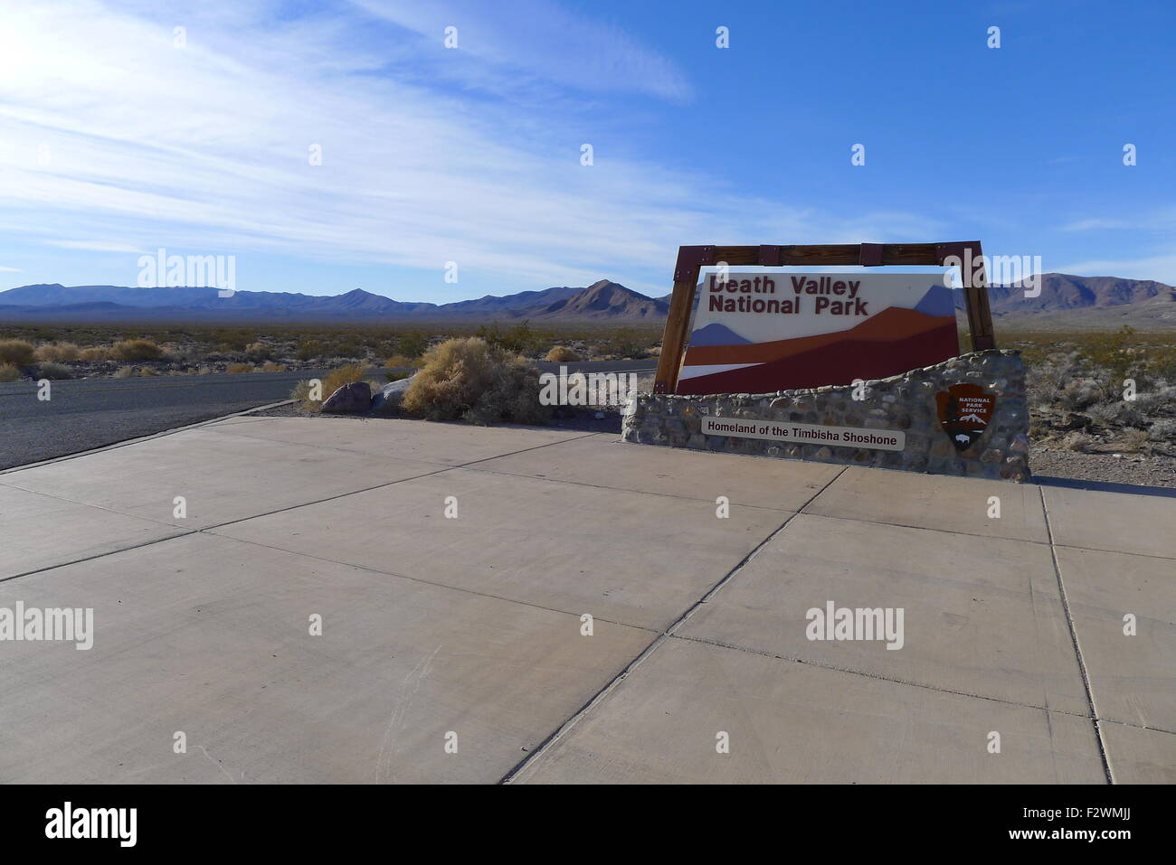 Entrance of Death Valley National Park Stock Photo - Alamy