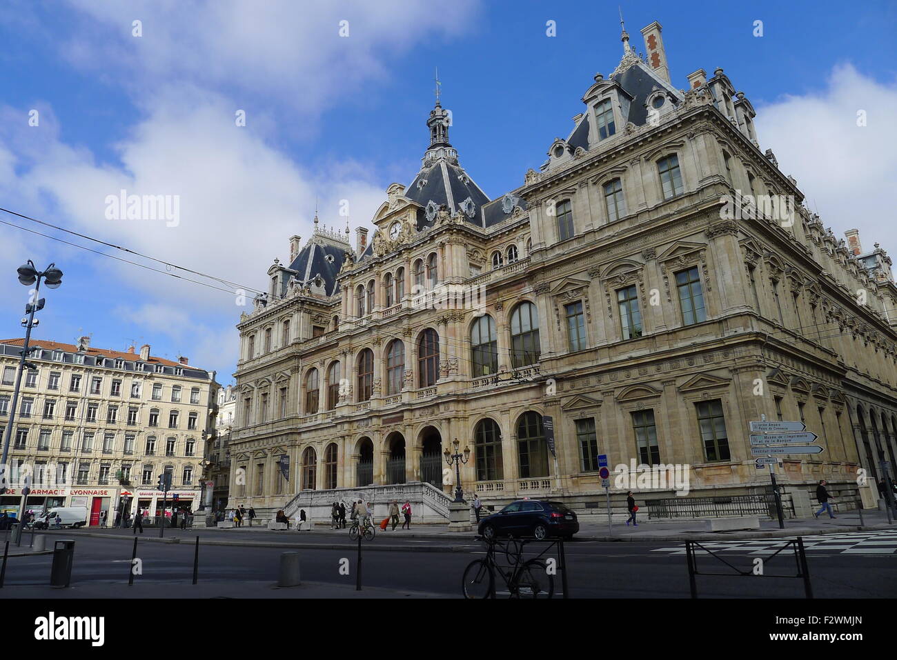 Palais de la Bourse, Lyon, France Stock Photo