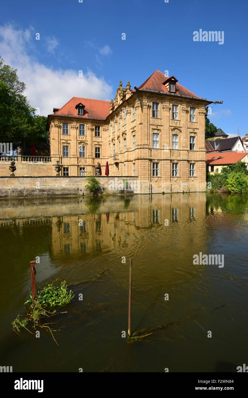 Water castle Villa Concordia (18th century) in Bamberg, Germany Stock