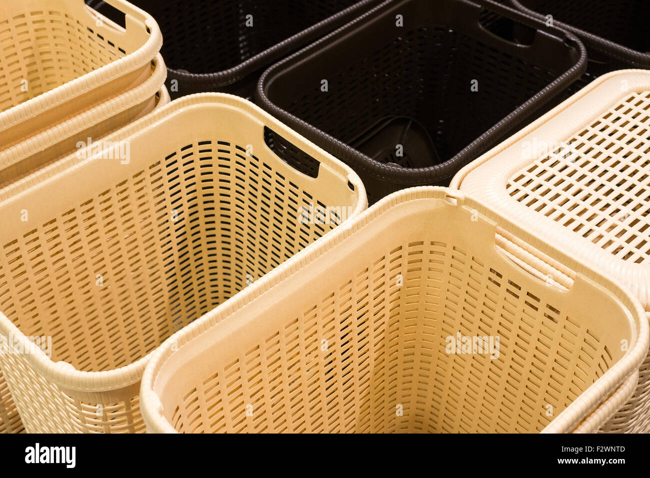 stack of plastic bucket Stock Photo Alamy