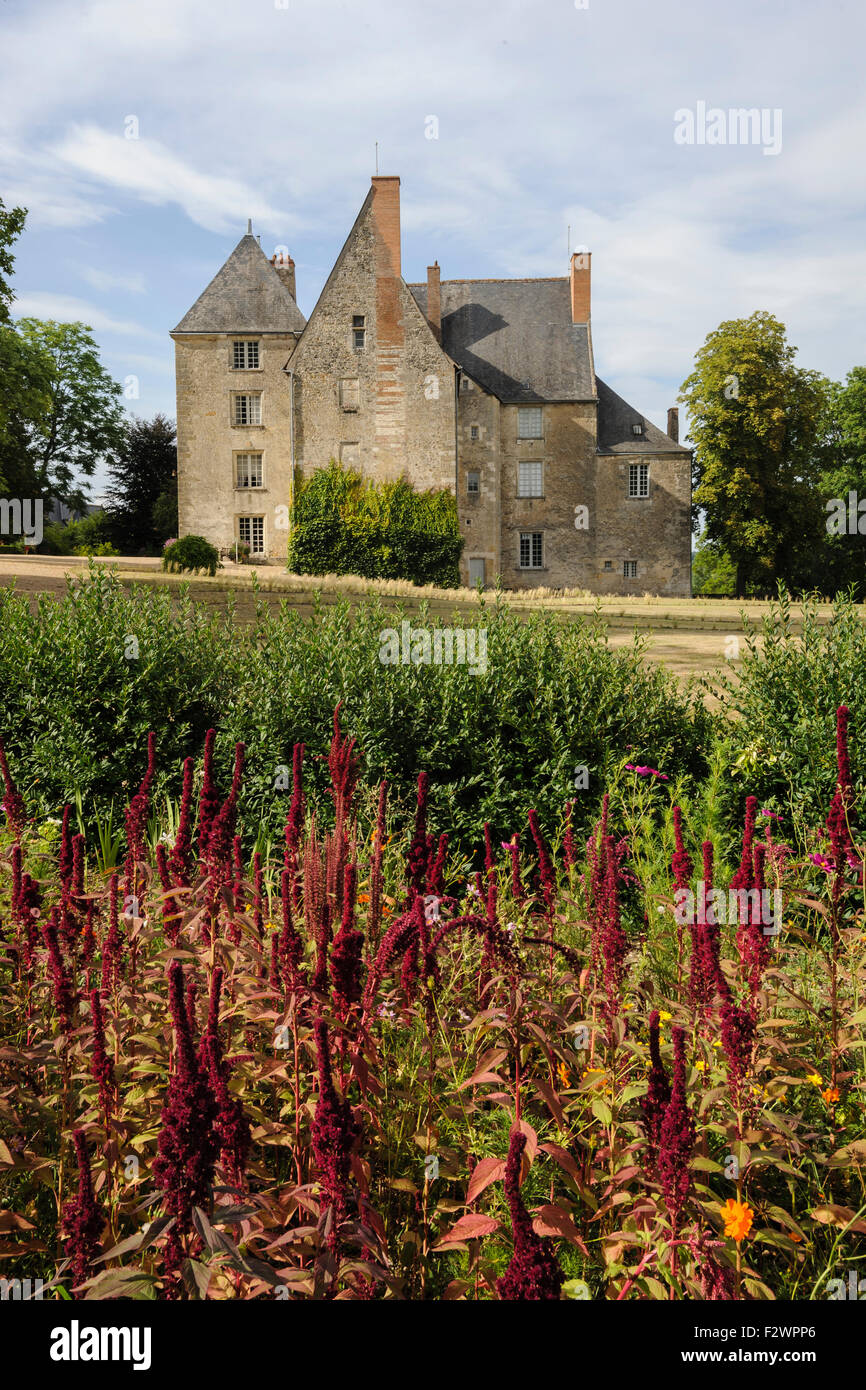 Sache castle and Balzac Museum, Indre et Loire, Touraine, France Stock Photo
