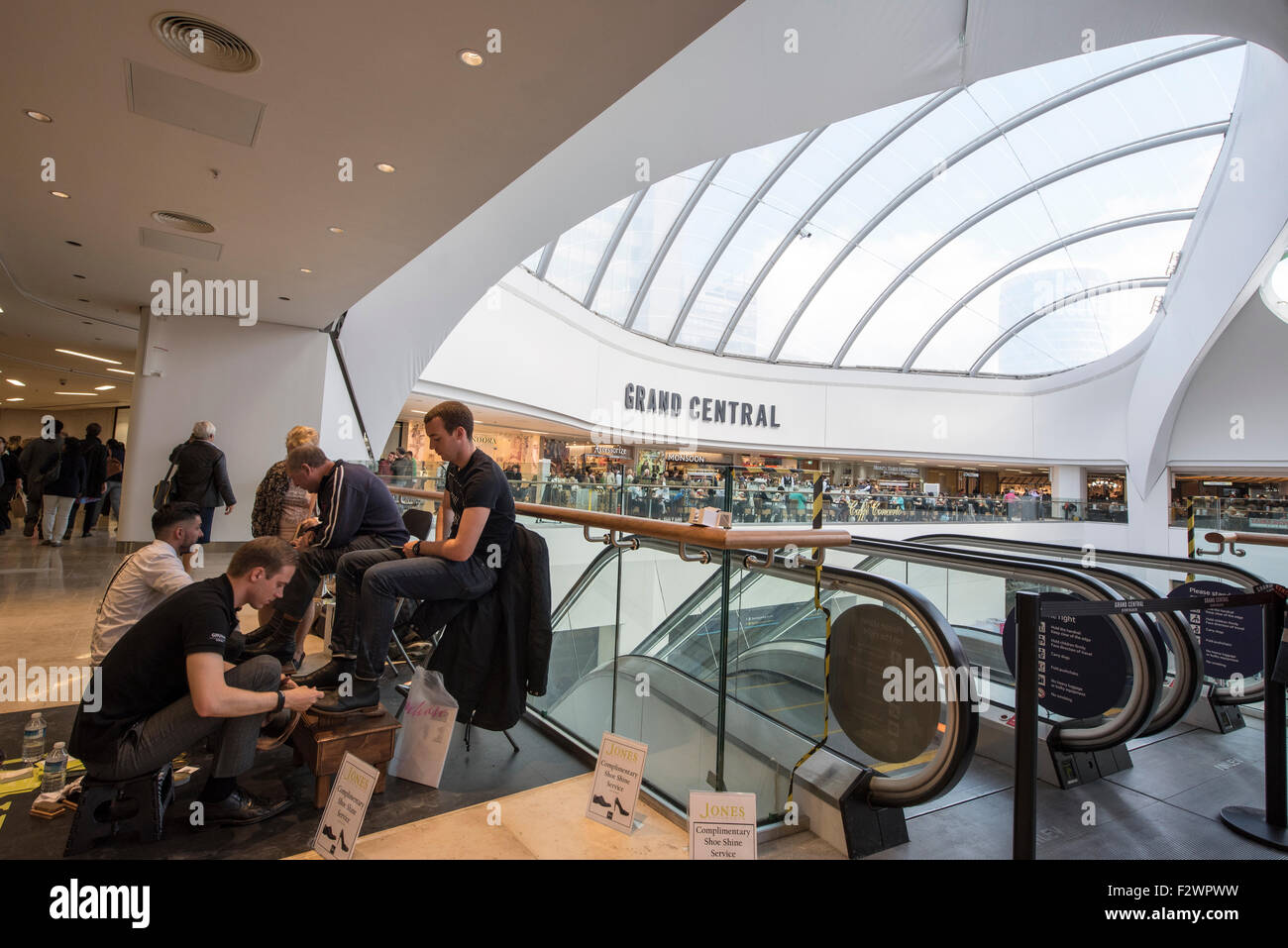 Opening of Birmingham's new Grand Central Station, John Lewis and
