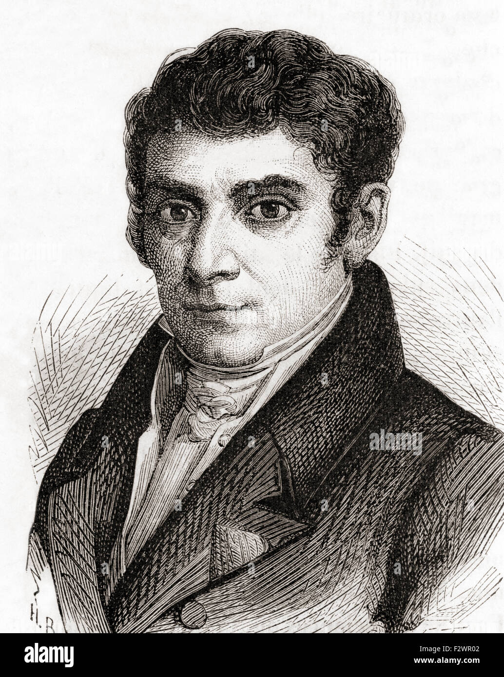 Henri Braconnot, 1780 -1855.  French chemist and pharmacist. Stock Photo