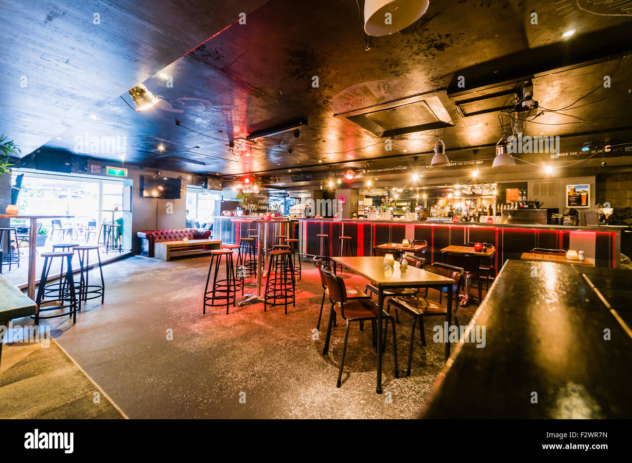 Inside a bar in Amsterdam Stock Photo Alamy