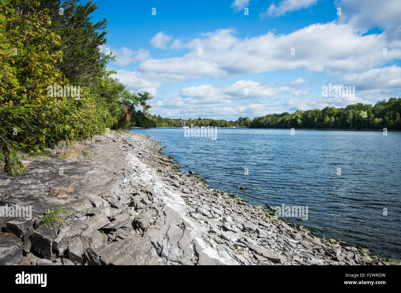 The beautiful Point Au Roche State Park in Upstate NY Stock Photo Alamy