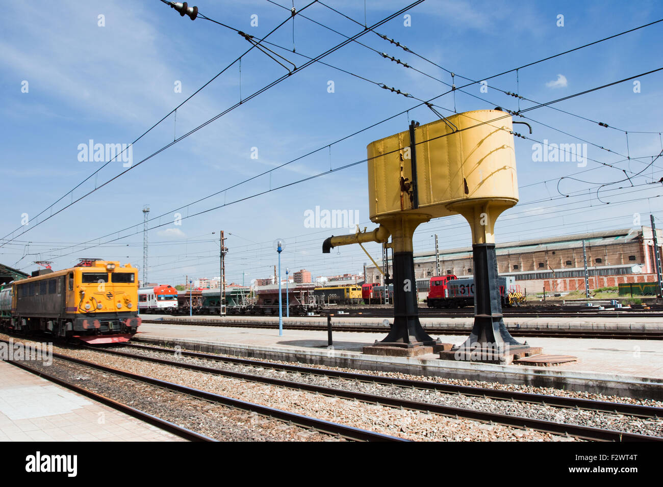 Valladolid train station Stock Photo Alamy
