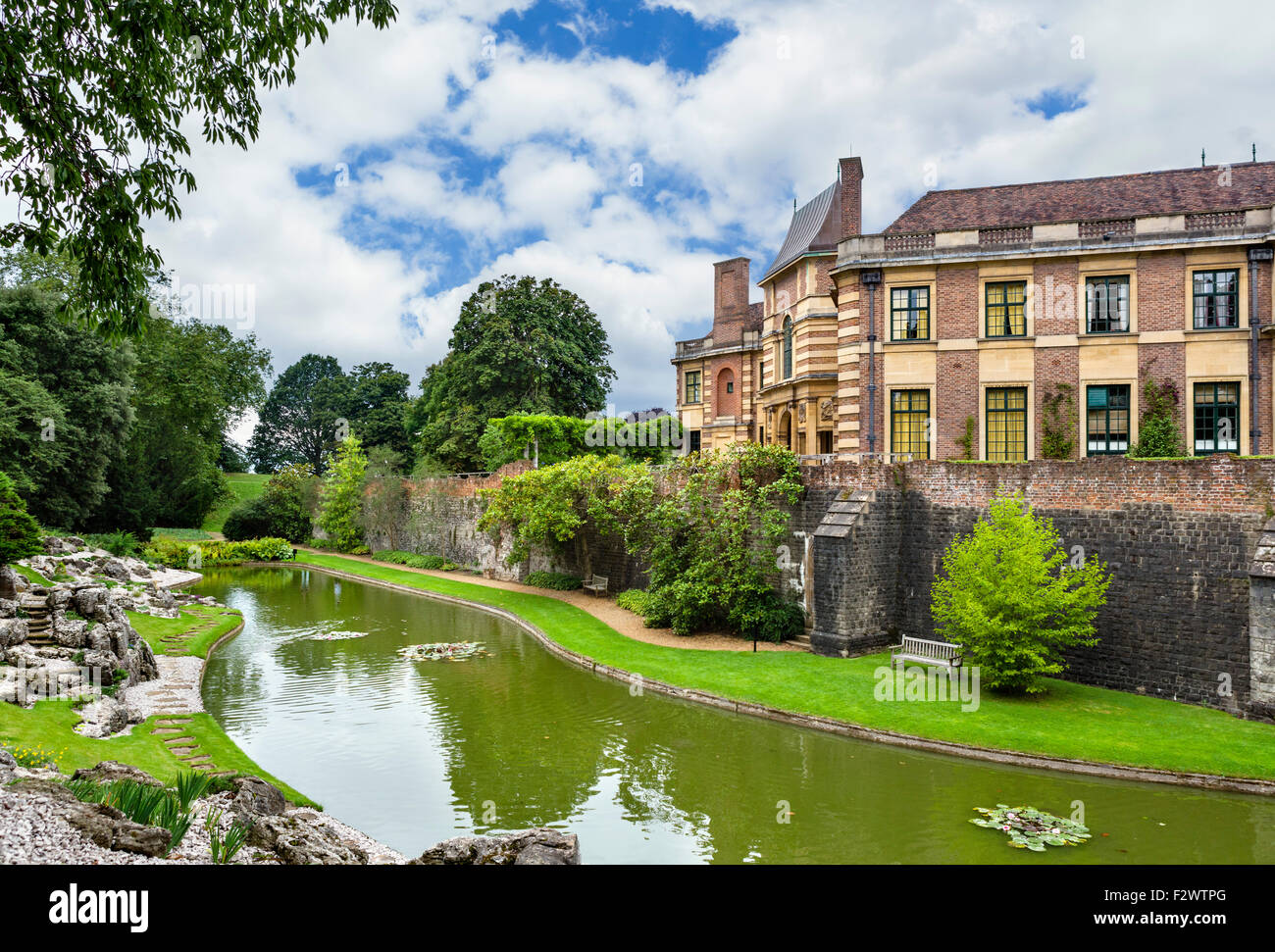 Eltham Palace, the former home of Stephen and Virginia Courtauld, viewed from the garden, Eltham, London, England, UK Stock Photo