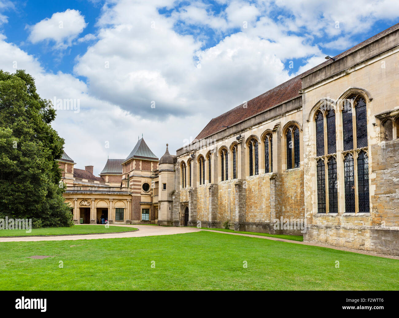 The front of Eltham Palace with the Great Hall to the right, Eltham, London, England, UK Stock Photo