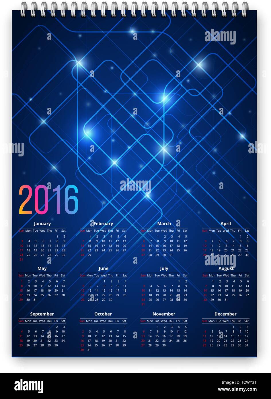 Digital calendar and monday hi-res stock photography and images - Alamy