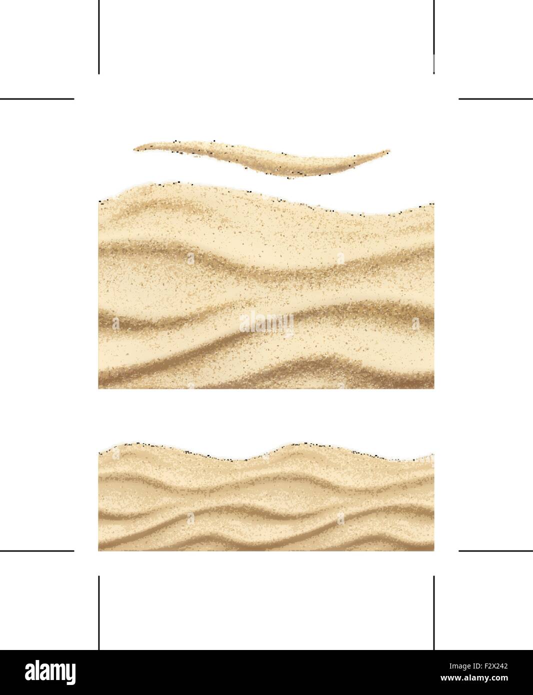 Sea sand, seamless vector pattern Stock Vector