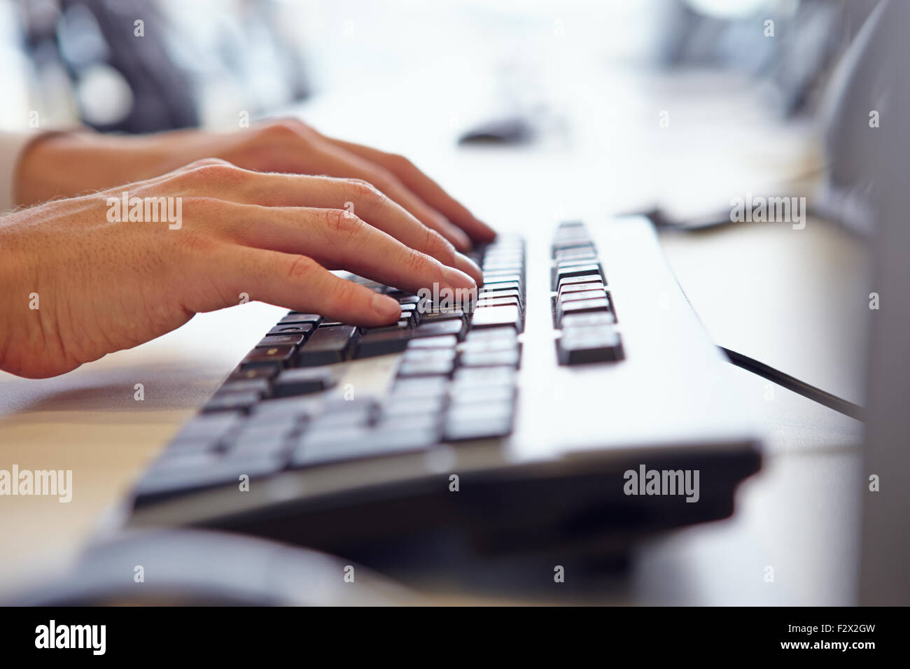 Close up hands keyboard hi-res stock photography and images - Alamy