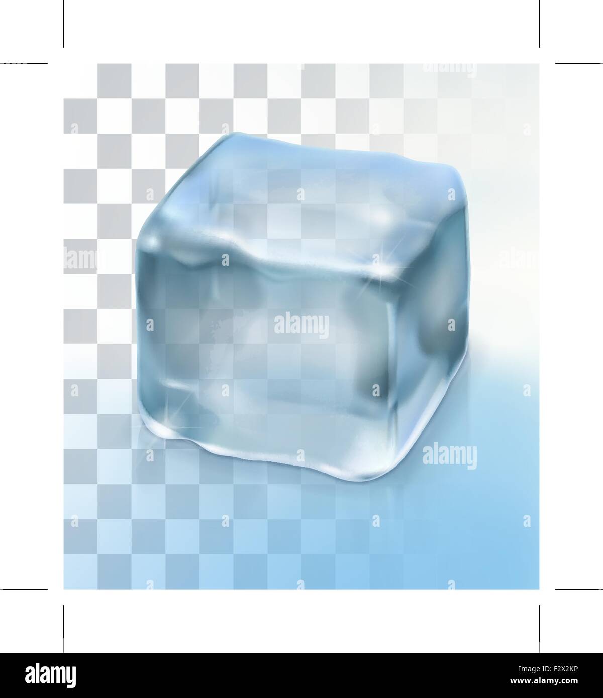 Ice cube cocktail, vector object with transparency Stock Vector Image ...