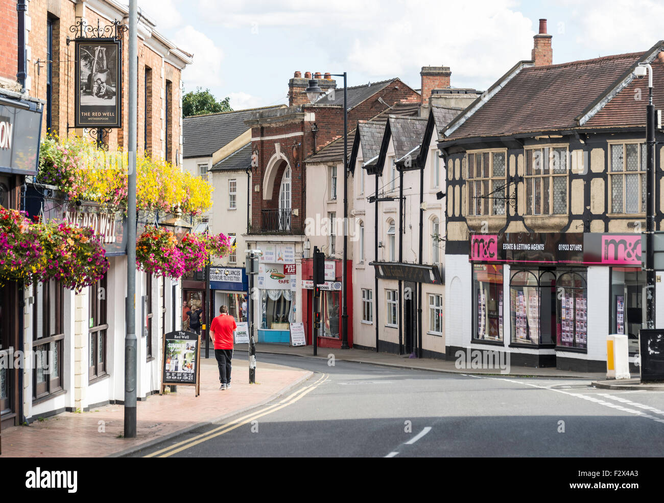 High Street, Wellingborough, Northamptonshire, England, United Kingdom Stock Photo