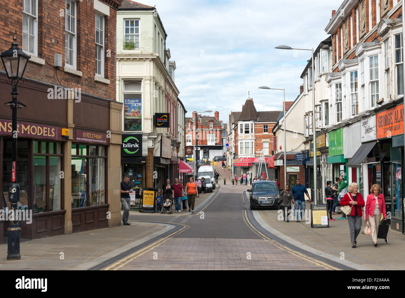 Market Street, Wellingborough, Northamptonshire, England, United Kingdom Stock Photo