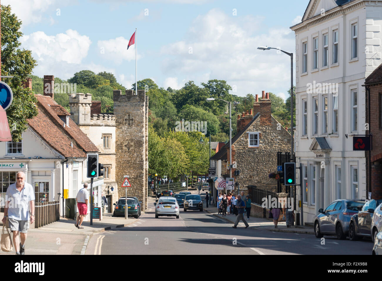 High Street from Market Square, Buckingham, Buckinghamshire, England ...