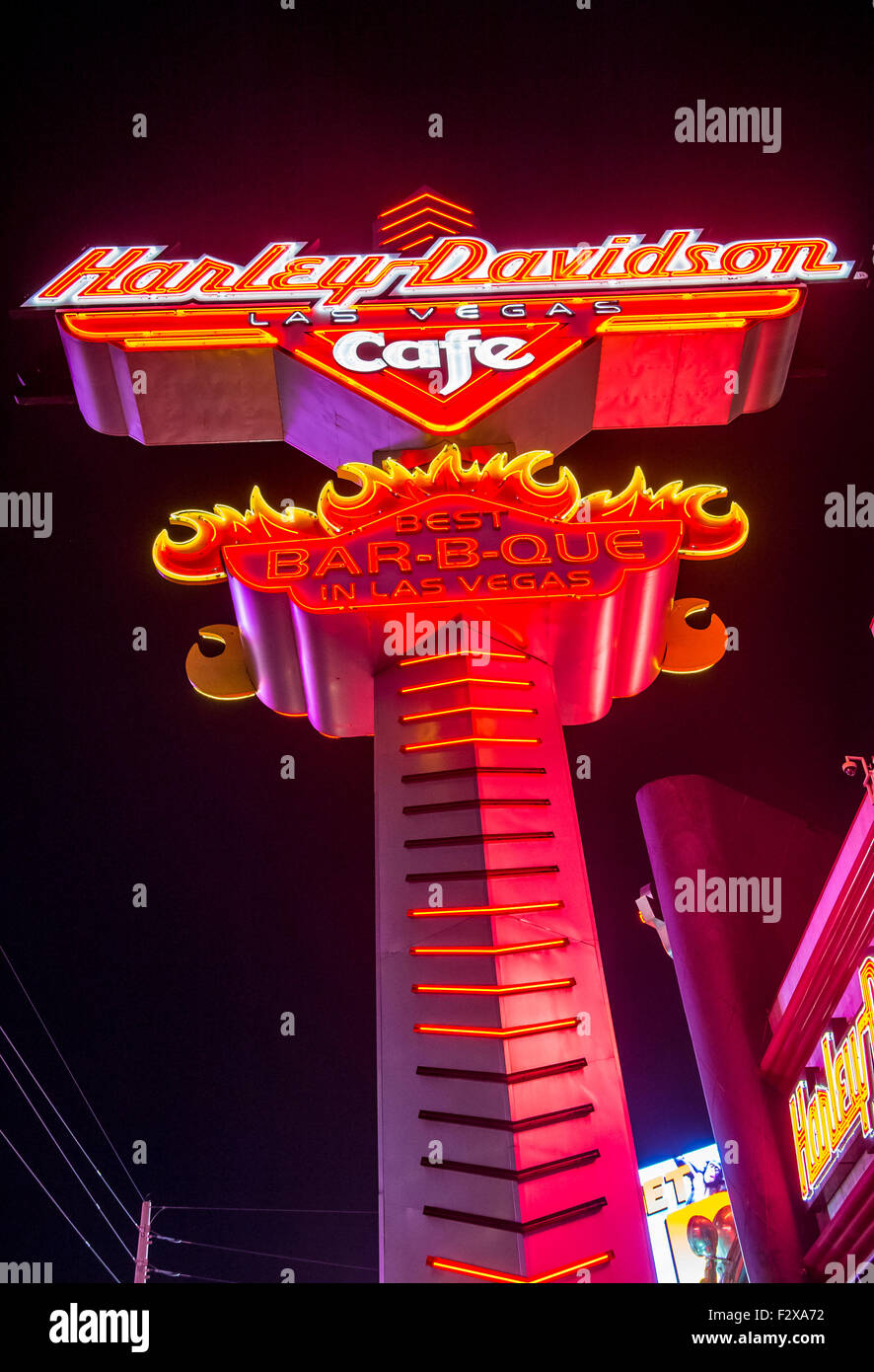 The Harley Davidson Cafe Las Vegas strip Stock Photo Alamy