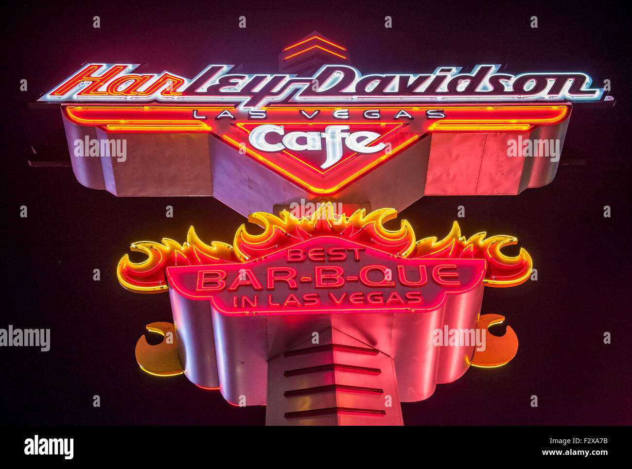 The Harley Davidson Cafe Las Vegas strip Stock Photo Alamy