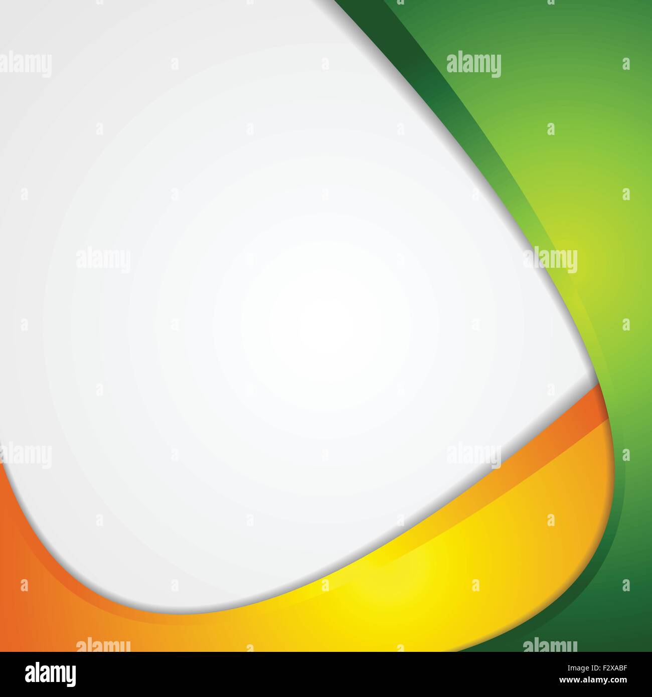 Abstract wavy corporate modern background. Vector card template Stock ...