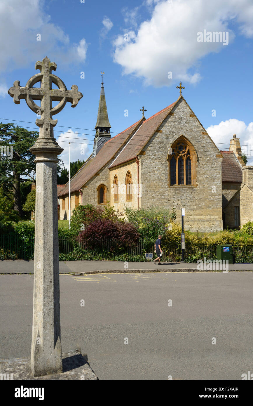 St Michael's Church, Stocks Hill, Silverstone, Northamptonshire, England, United Kingdom Stock Photo