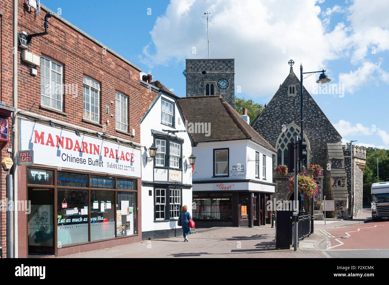 Holy Trinity Church, Dartford High Street, Dartford, Kent, England, United Kingdom Stock Photo