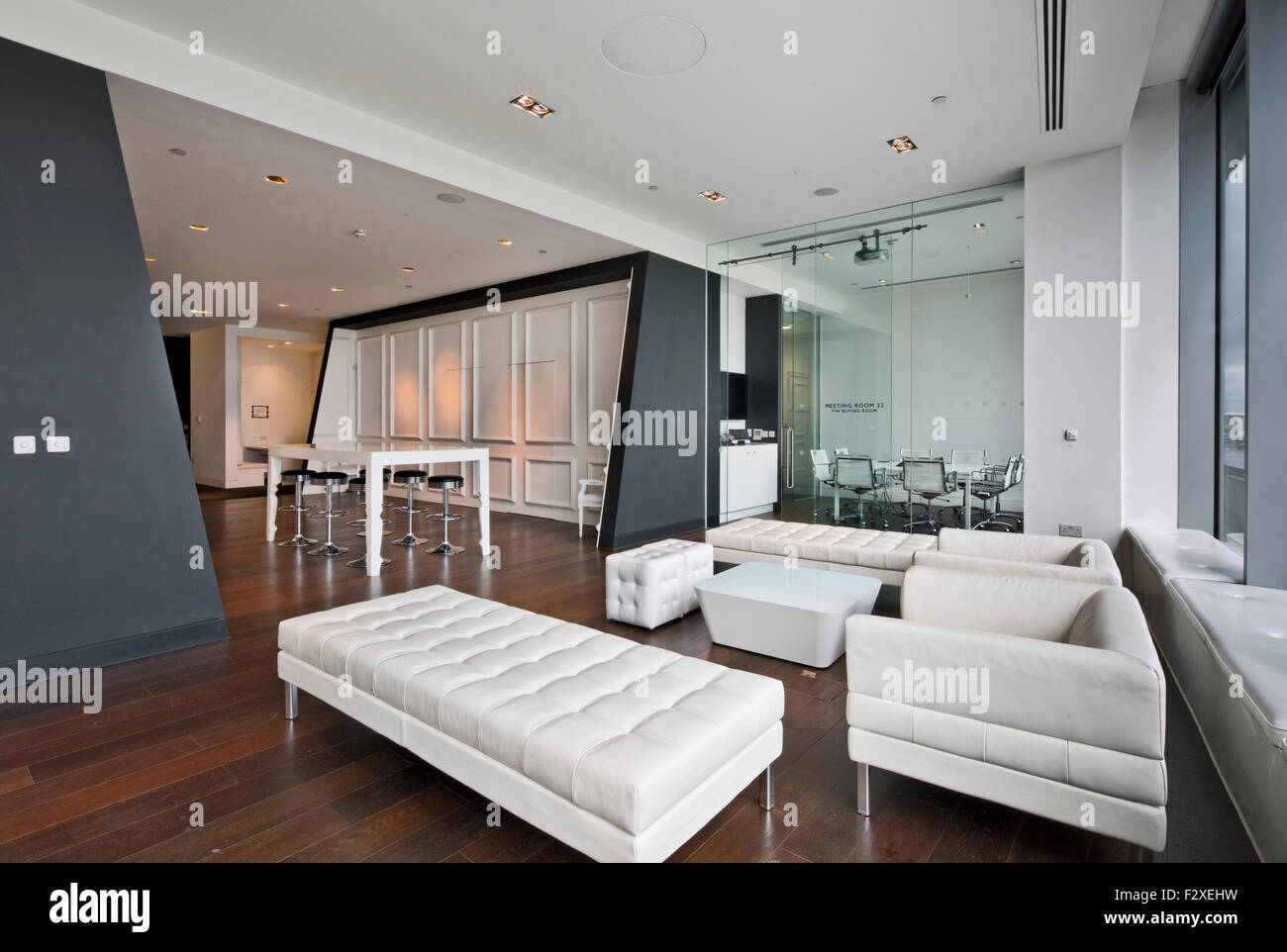 Meeting room and breakout area. NetaPorter offices at the Westfield