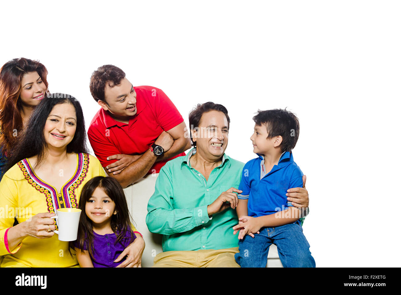 Indian joint family group happy hires stock photography and images Alamy