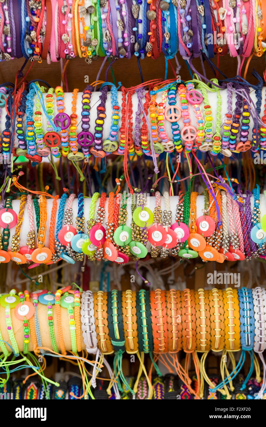 Novelty Stalls displaying Traditional novelty Items in Barcelona Stock
