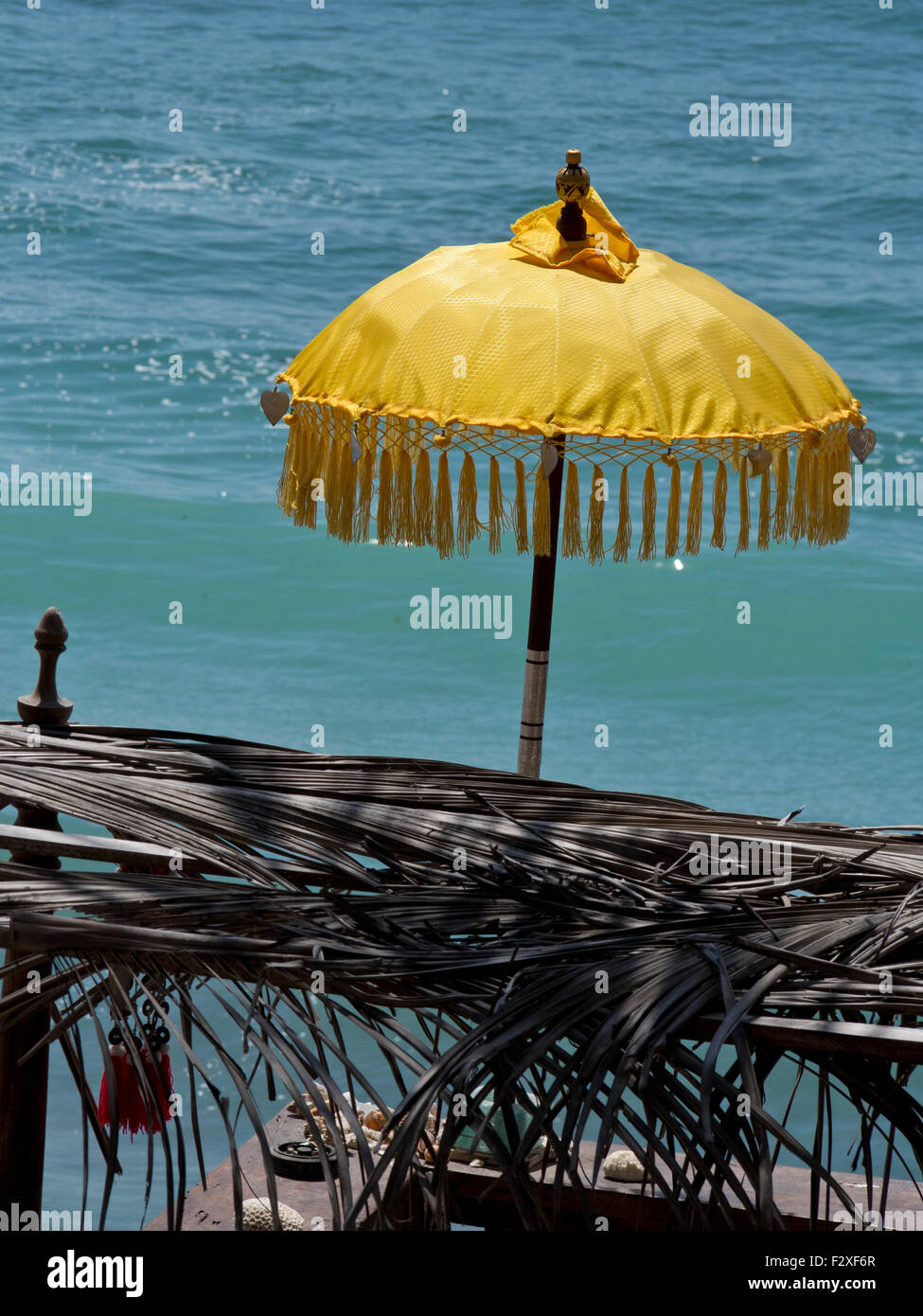 Traditional parasol at a beach Butik peninsula south Bali, Indonesia Stock Photo - Alamy