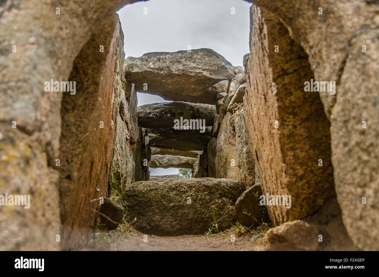 Italy Sardinia Tomb of Giants Coddu Vecchiu Arzachena OlbiaTempio Stock Photo Alamy