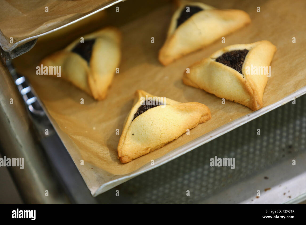 Poppy Seed filled Hamantashen a pastry in Ashkenazi Jewish cuisine It