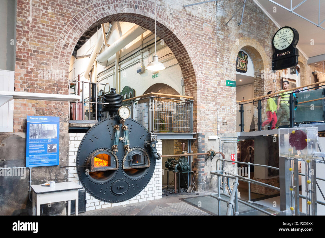 Steam Hall, London Museum of Water and Steam, Green Dragon Lane, Brentford, Greater London, England, United Kingdom Stock Photo