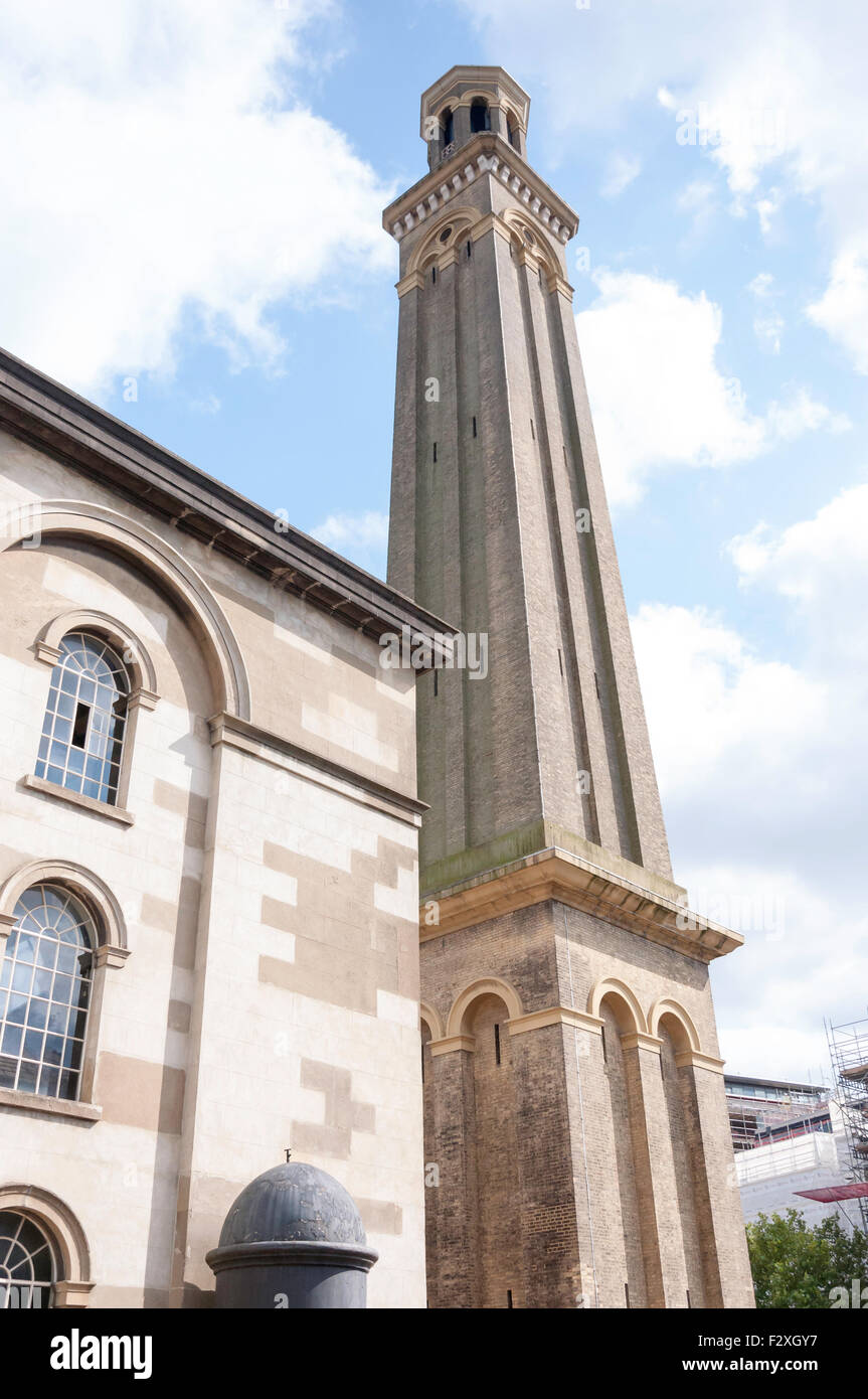Standpipe Tower, London Museum of Water and Steam, Green Dragon Lane, Brentford, Greater London, England, United Kingdom Stock Photo