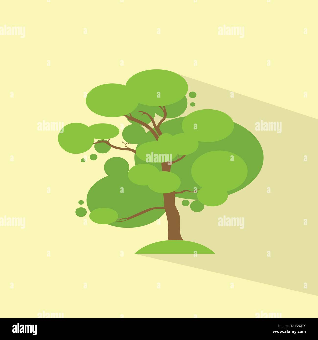 Green Tree Flat Eco Icon Vector Stock Vector Image & Art - Alamy
