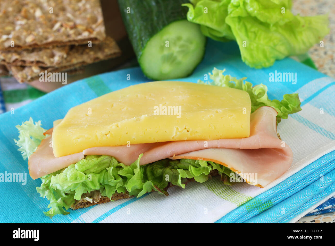 Ham sandwich brown bread hires stock photography and images Alamy