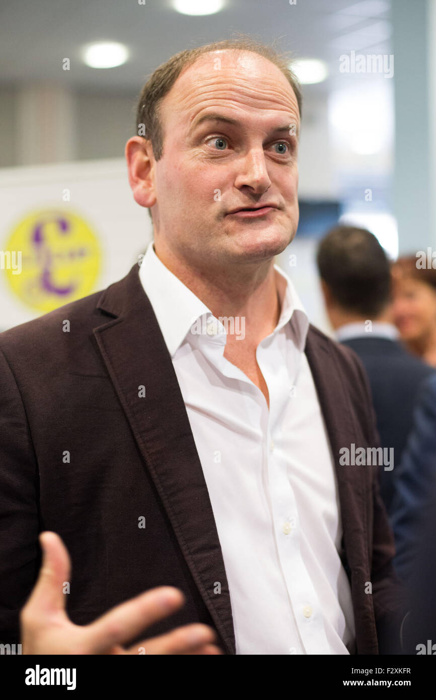 Doncaster, South Yorkshire, UK. 25th September, 2015. Douglas Carswell MP at the UKIP National Conference in Doncaster South Yorkshire, UK. 25th September 2015. UKIP leader Farage today declared that he is to put the EU referendum battle before his party priorities. Credit:  Ian Hinchliffe/Alamy Live News Stock Photo