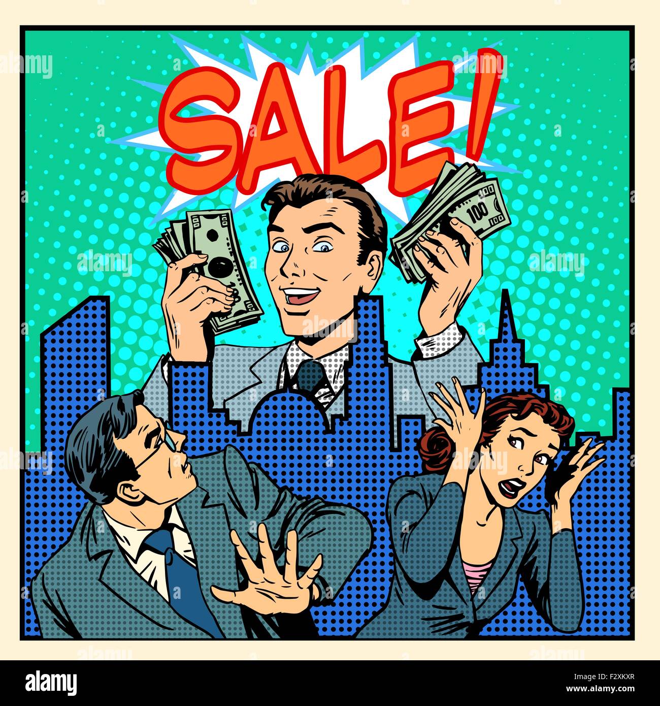 Panic giant overstock business concept Stock Vector Image & Art - Alamy