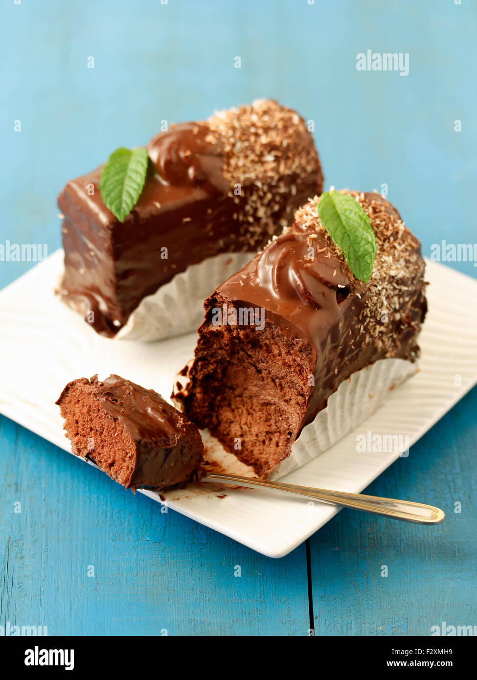 Chocolate sponge cake Stock Photo - Alamy
