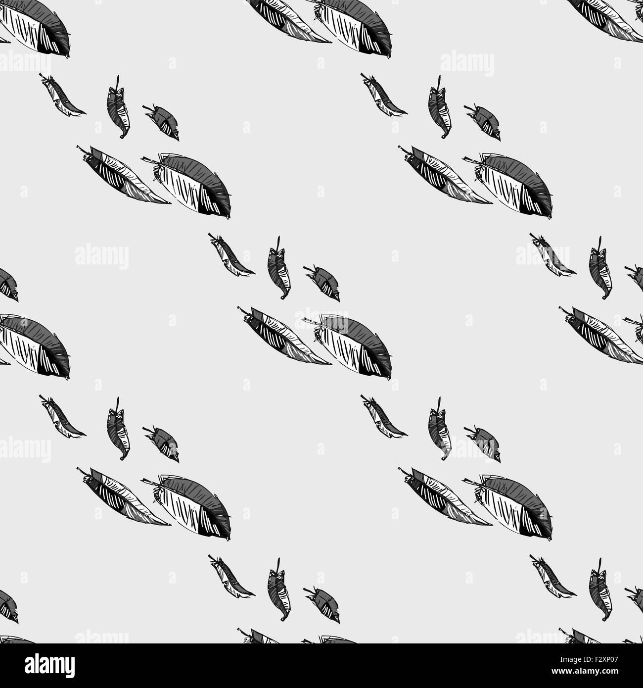 seamless pattern with feathers Stock Vector Image & Art - Alamy