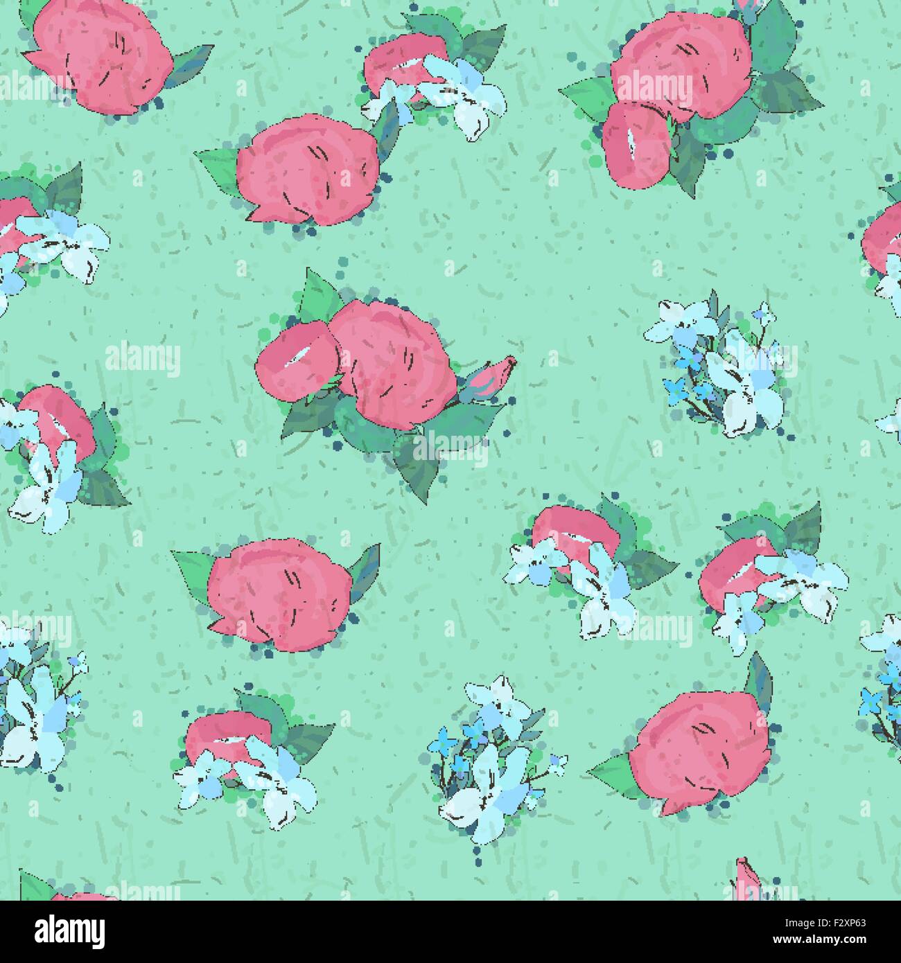 Seamless pattern with pink peonies Stock Vector Image & Art - Alamy