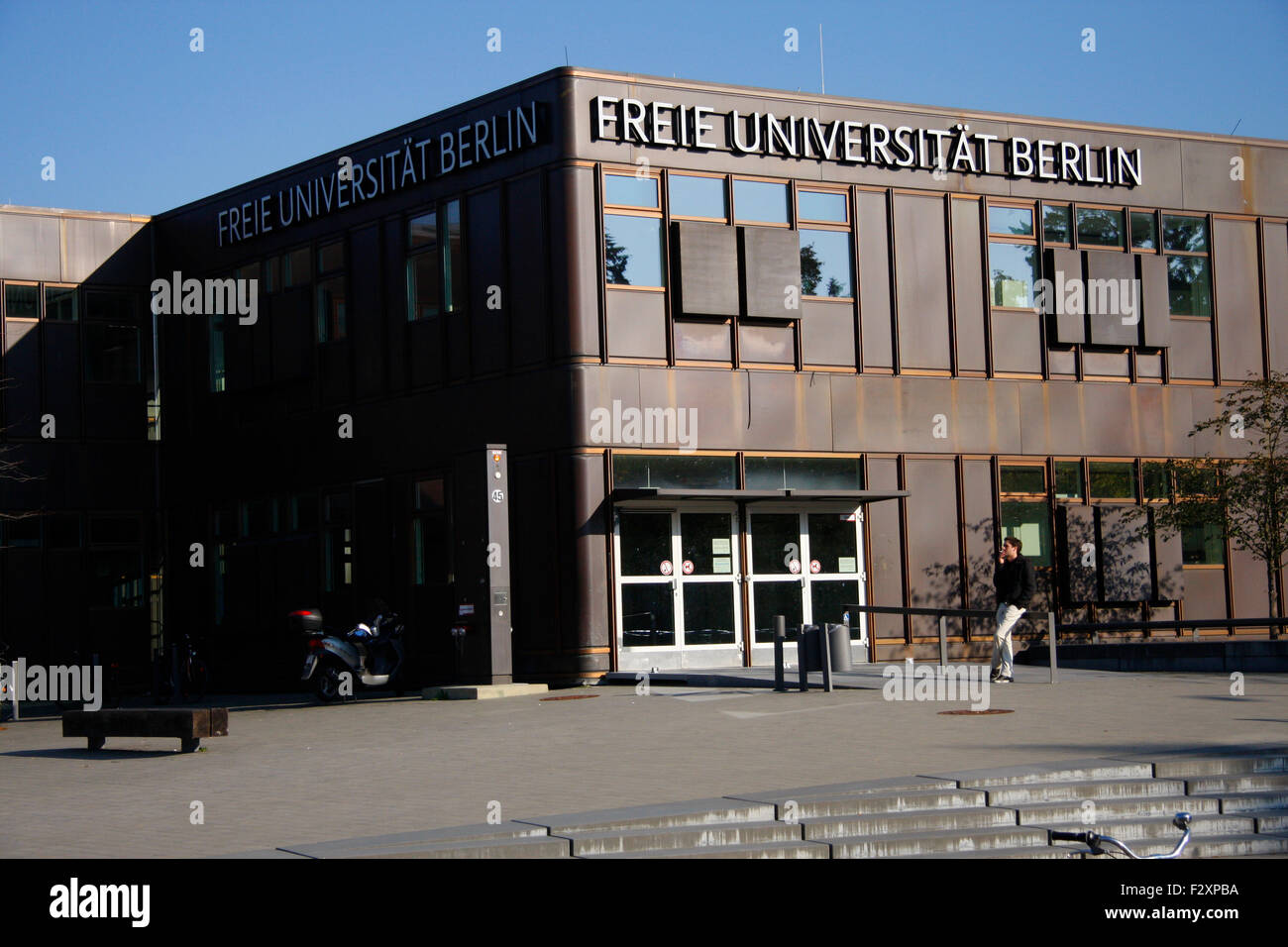 Rostlaube, Freie Universitaet Berlin, Berlin-Dahlem. Stock Photo