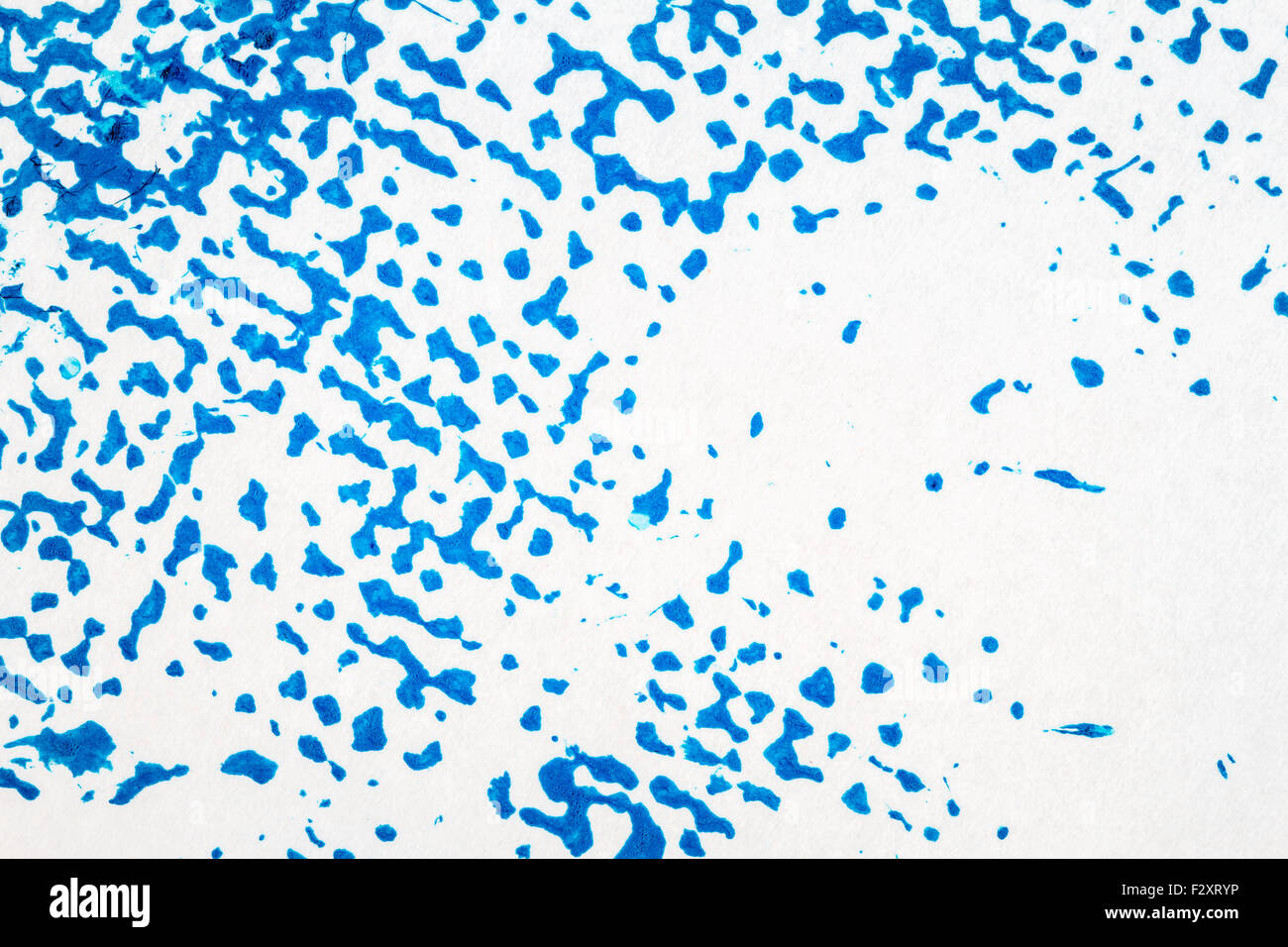 Abstract hand drawn blue acrylic paints background Stock Photo - Alamy
