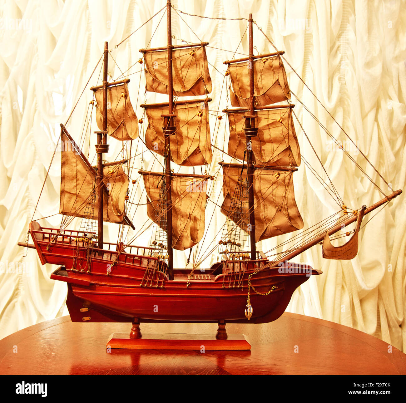 Beautiful vintage ship model Stock Photo Alamy