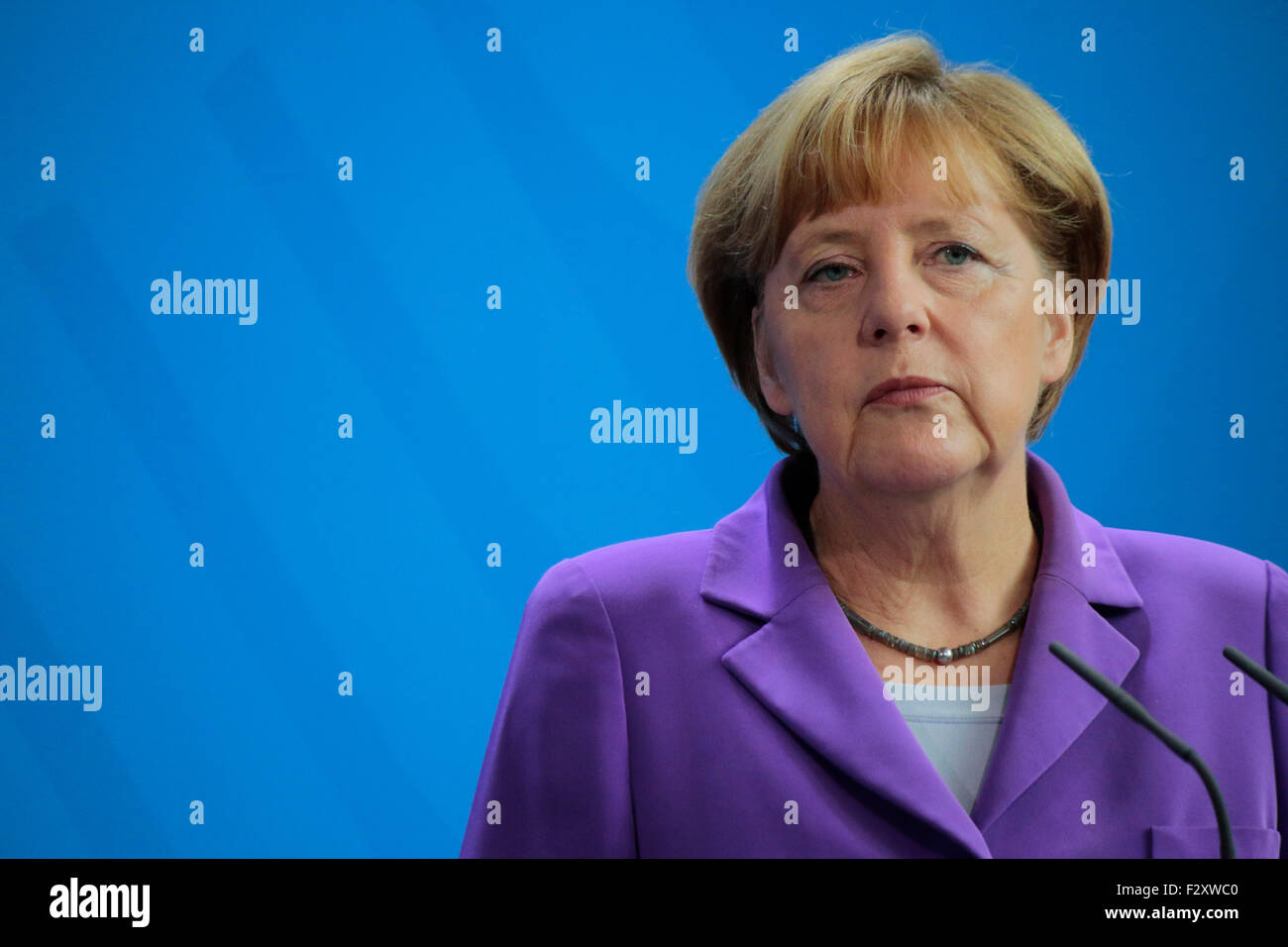 BKin Angela Merkel - Treffen der dt. Bundeskanzlerin mit der polnischen Ministerpraesidentin, Bundeskanzleramt, 9. Oktober 2014, Stock Photo